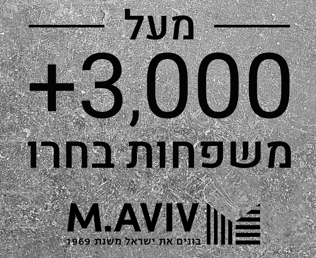 באנר מעל 3000 משפחות בחרו במ.אביב